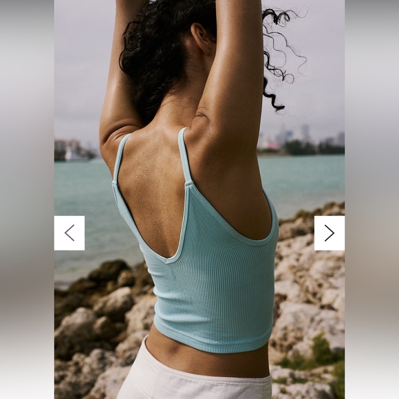 Free People Movement by FP Happiness Runs V-neck Tank - NEW (XS/S) Ice Grey - Picture 4 of 4